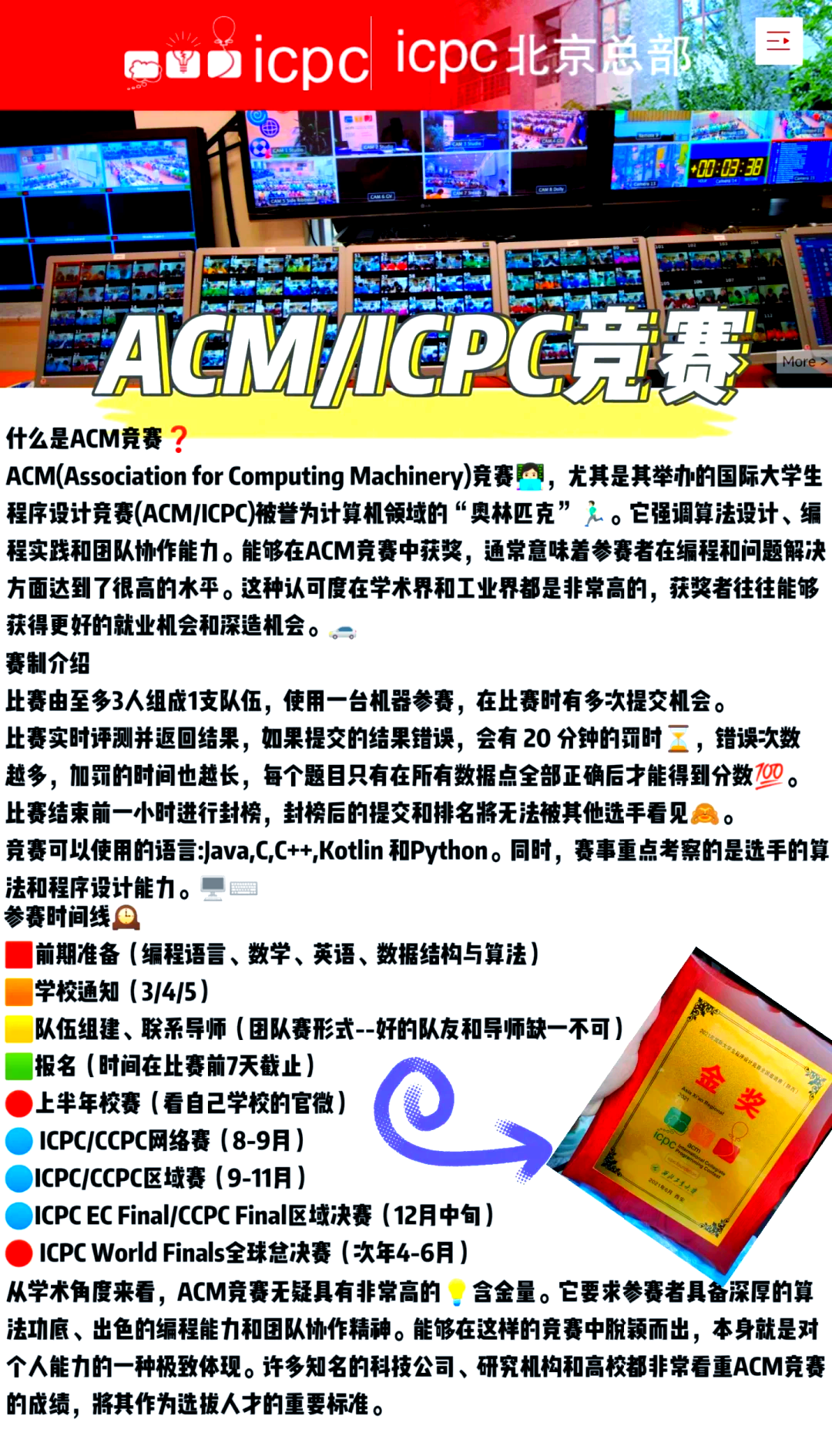 ACM比賽規(guī)則與友誼交織的小故事
